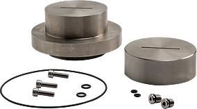 Permeability Cell Top Cap/Base Pedestal Set, Stainless Steel